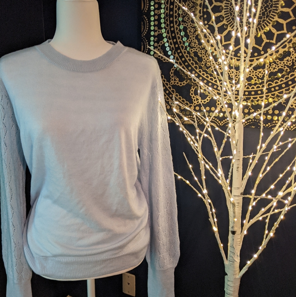 Sterling blue soft wool sweater